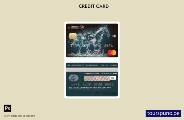 lista para imprimir plantilla de tarjeta mastercard del banco Burkina Faso Atlan